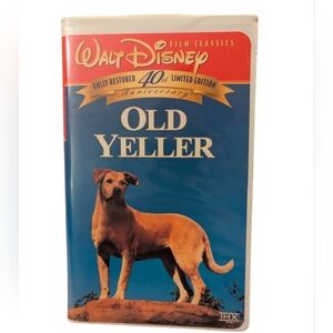 Disney Old Yeller 40th Anniversary Edition VHS 2 For $14